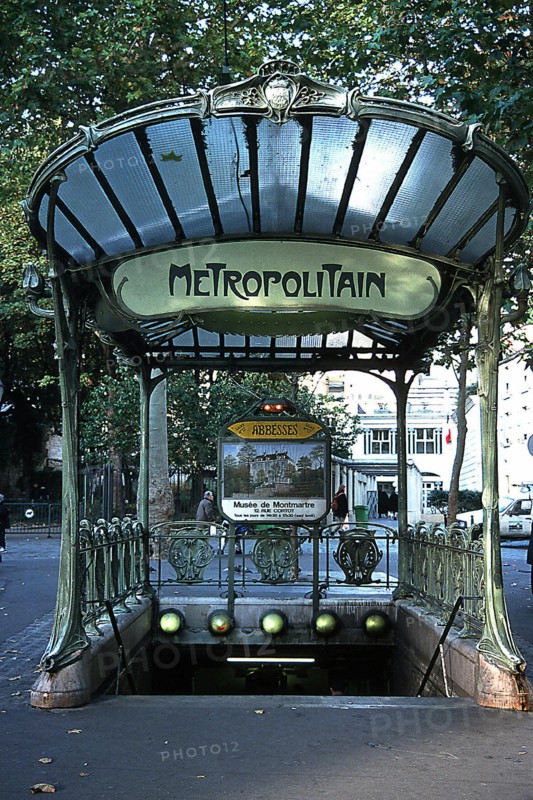 Paris, métropolitain, station Abbesses