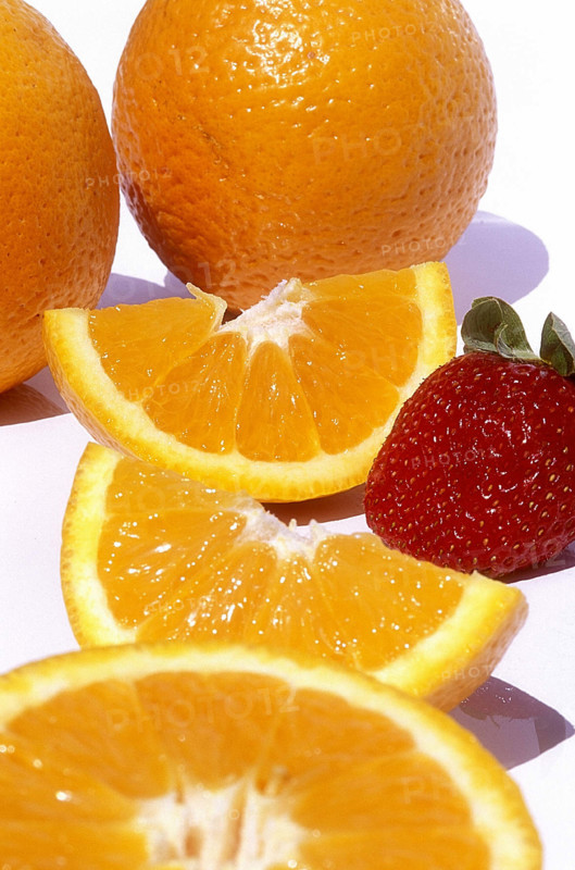 Oranges et fraise