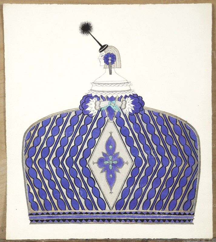 Barbier, "Ménine à la robe violette"