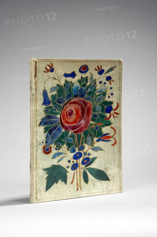 Reliure décorée, du livre de poèmes "Chansons de Miarka"