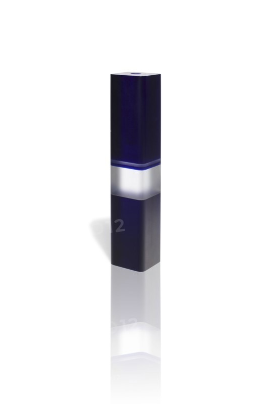 Vizner, Tall Blue Vase with two Stripes
