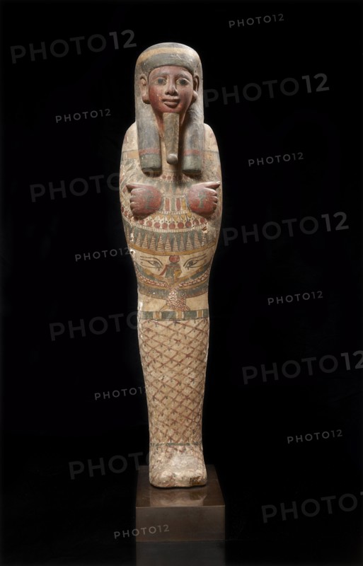 Egyptian wood polychrome Ptah-Sokar-Osiris
