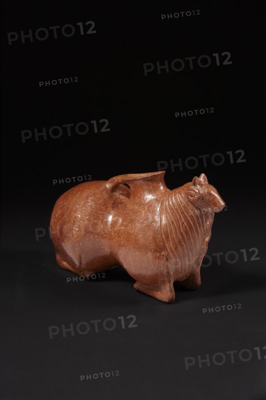 Rhyton in the shape of a lying bull