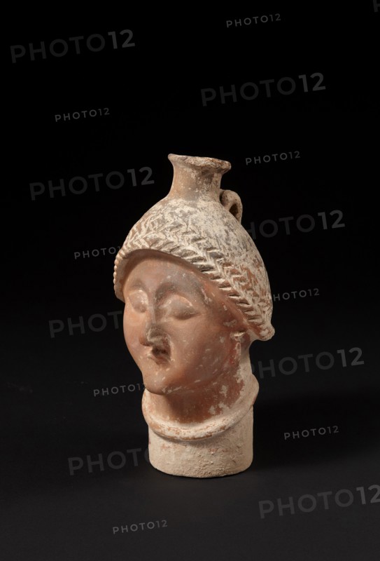 Parthian plastic human head