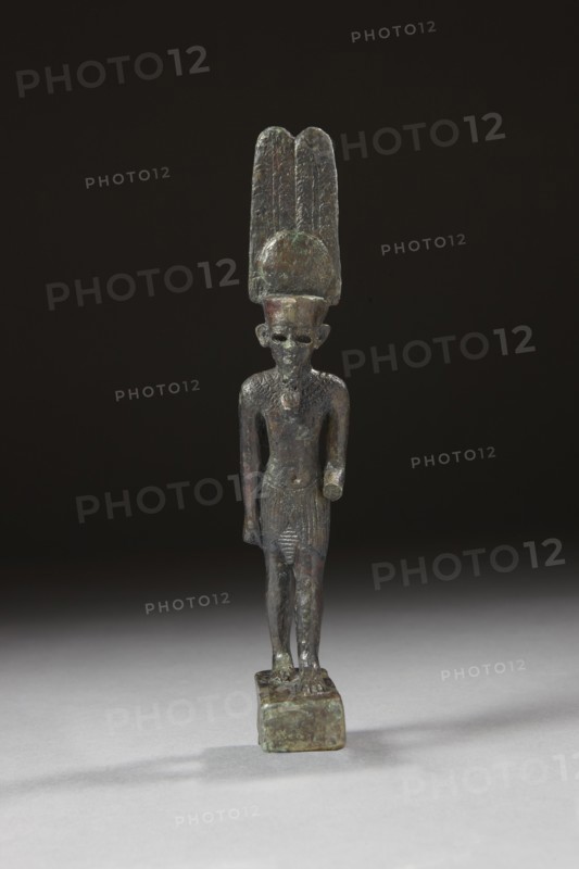 Egyptian votive statuette of the god Amun