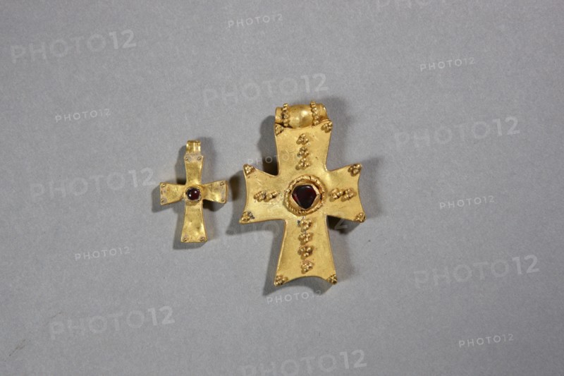 Byzantine cross pendant