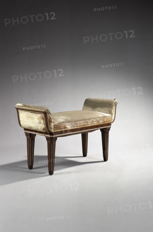 Banquette de piano de forme gondole