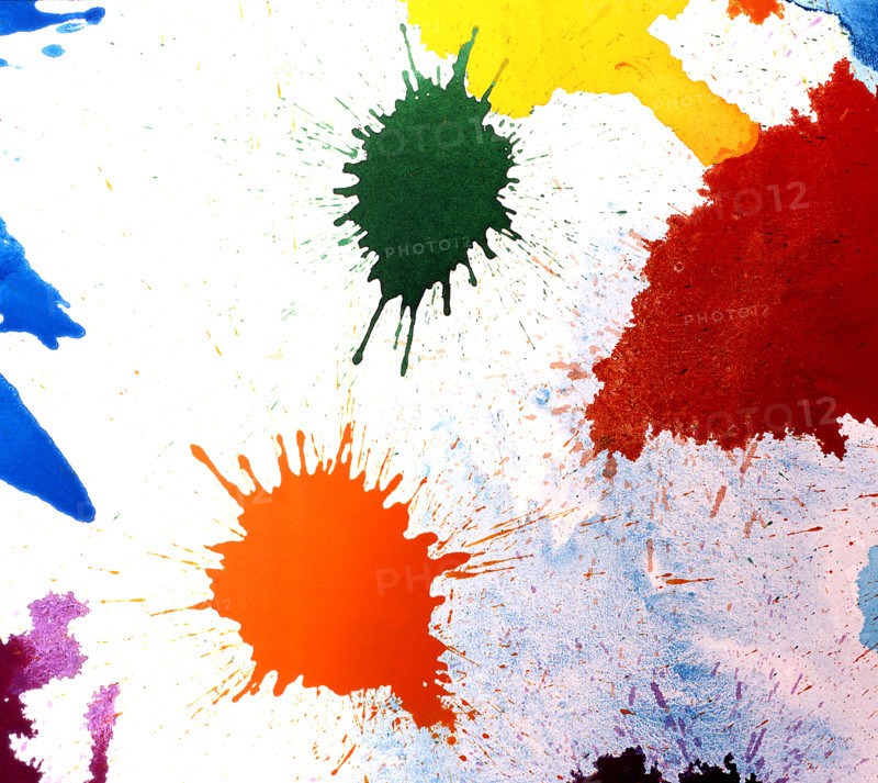 Painted canvas tarp. Colored painting.
