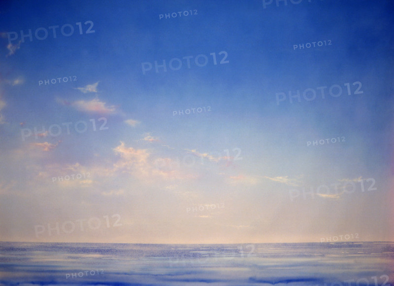 Seaside. Painted canvas tarp