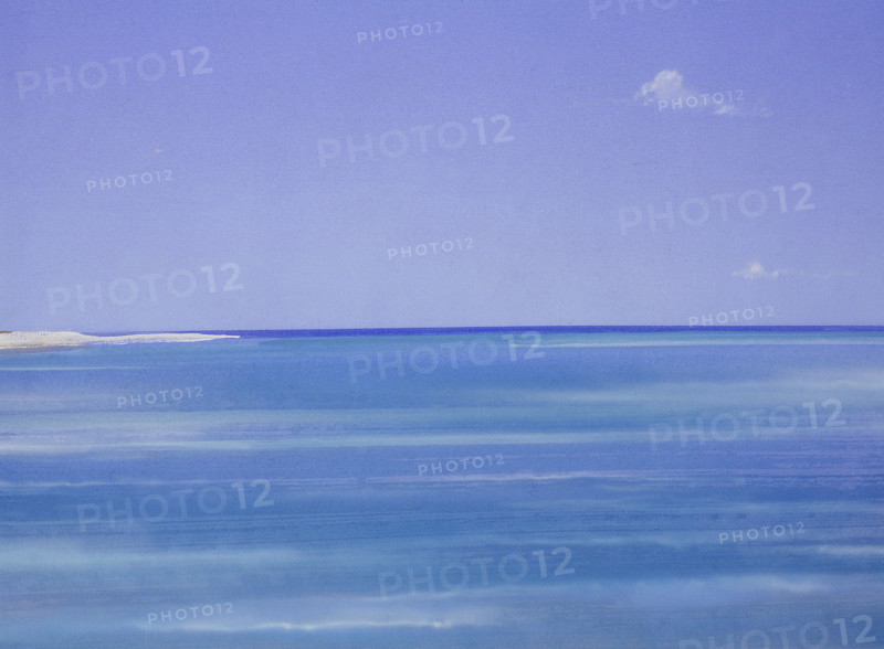 Seaside. Painted canvas tarp