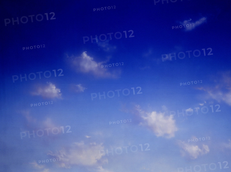 Cloudy sky. Painted canvas tarp