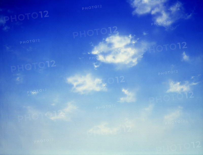 Cloudy sky. Painted canvas tarp