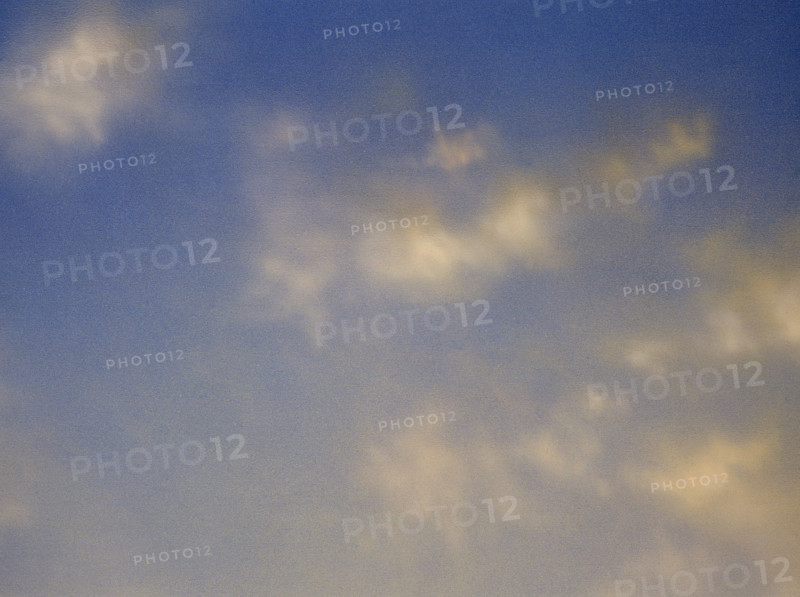 Cloudy sky. Painted canvas tarp