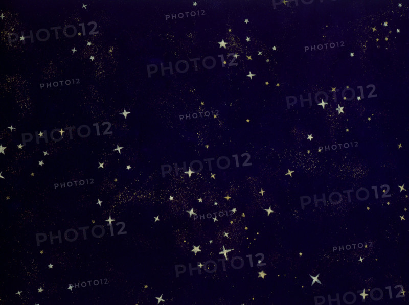 Starry sky. Painted canvas tarp