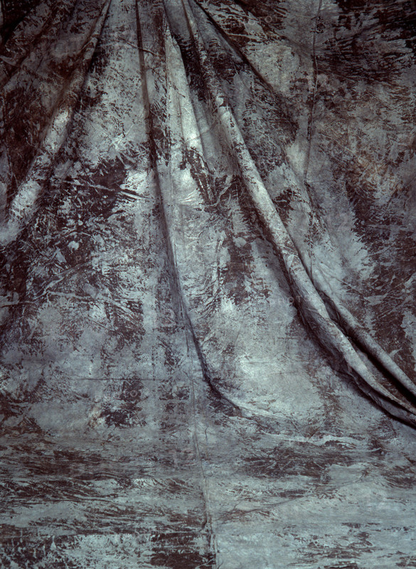 Draping. Painted canvas tarp