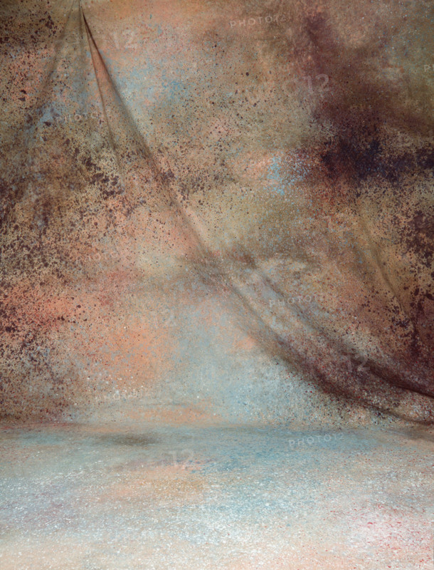Draping. Painted canvas tarp