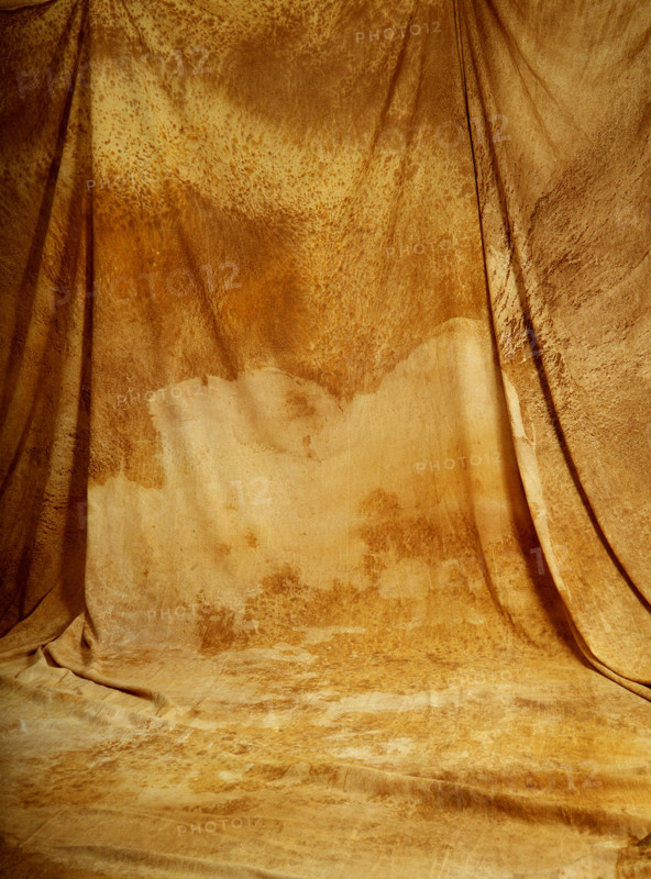 Draping. Painted canvas tarp