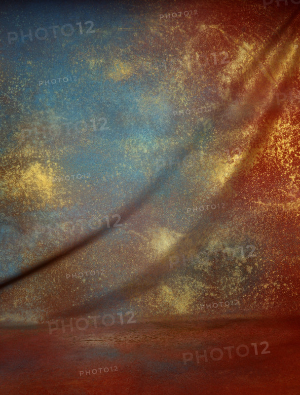 Draping. Painted canvas tarp