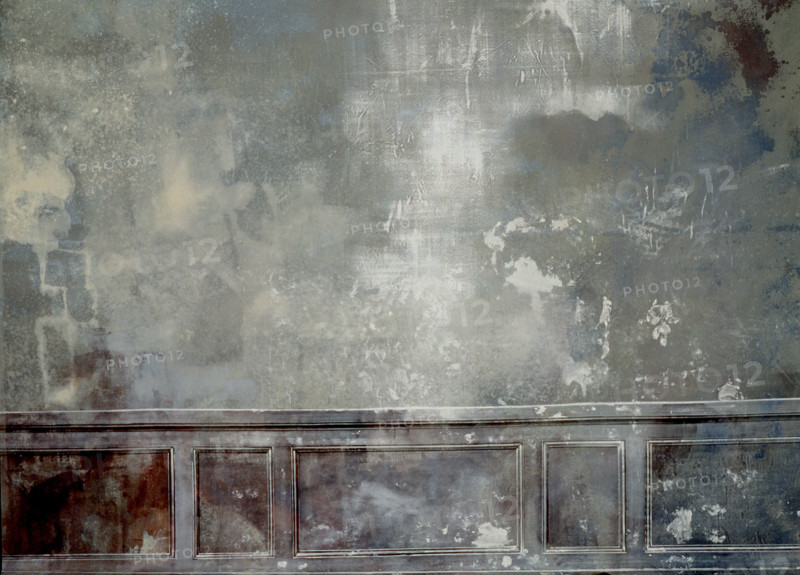 Fresco. Painted canvas tarp with trompe l'oeil effects
