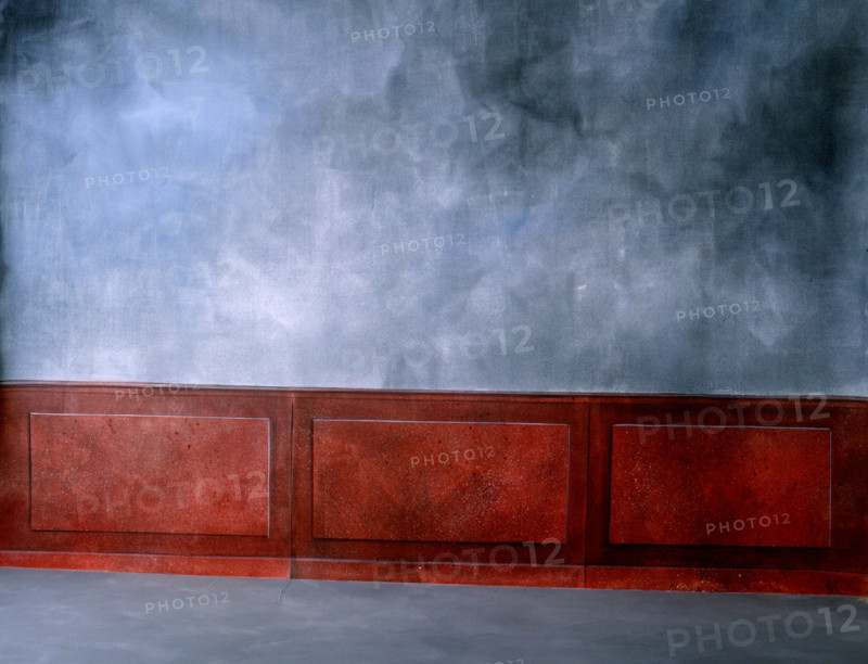 Fresco. Painted canvas tarp with trompe l'oeil effects
