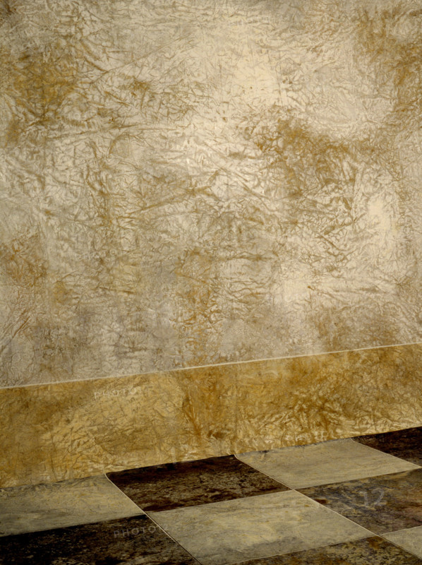 Fresco. Painted canvas tarp with trompe l'oeil effects
