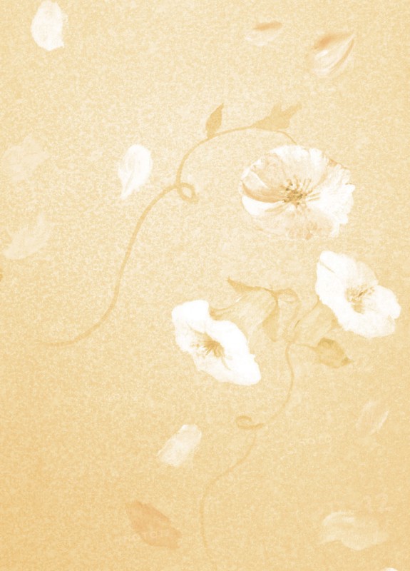 Fleurs. Bâche peinte