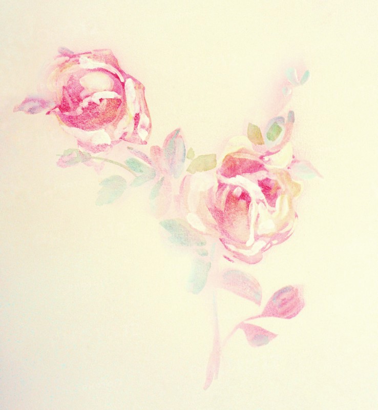 Fleurs. Bâche peinte