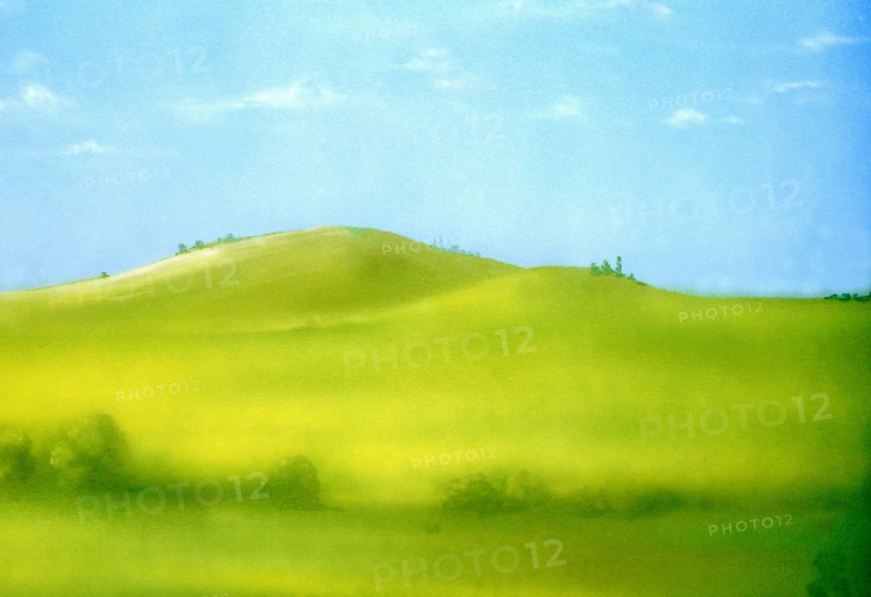 Bâche peinte. Paysage