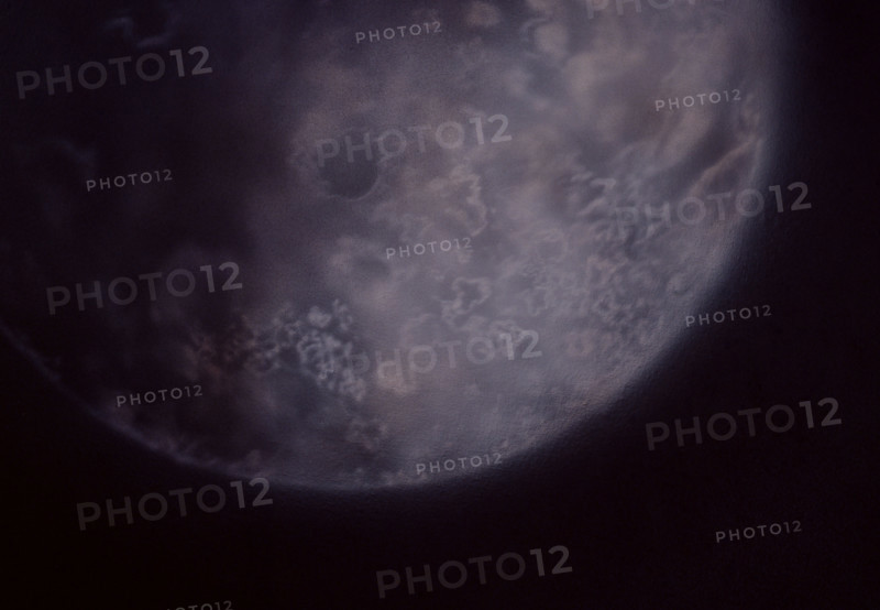Planets. Painted canvas tarp