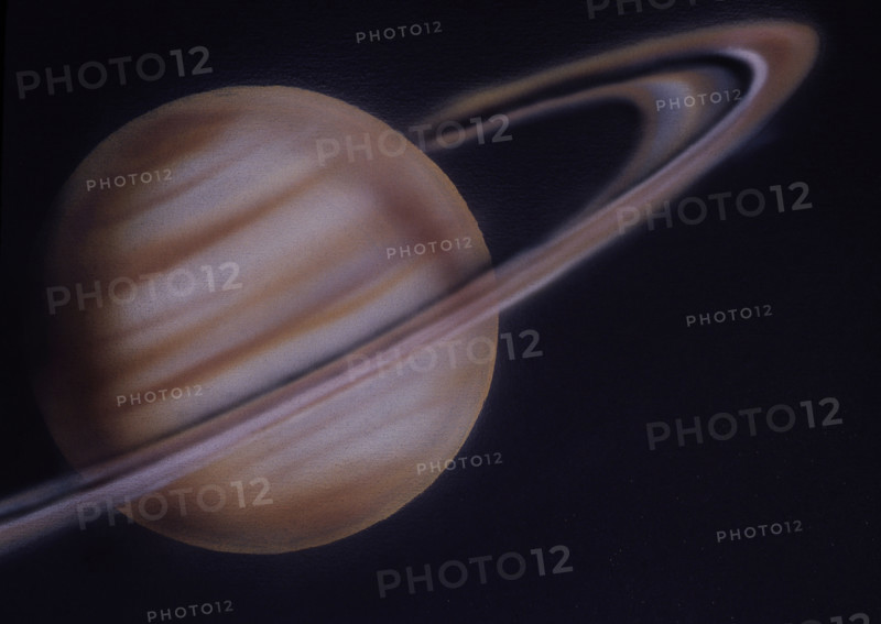 Planets. Painted canvas tarp