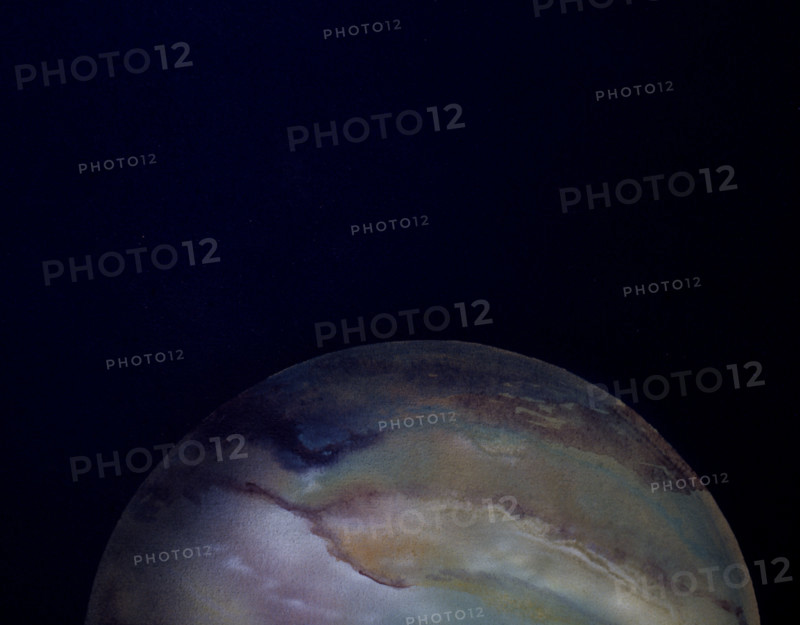 Planets. Painted canvas tarp