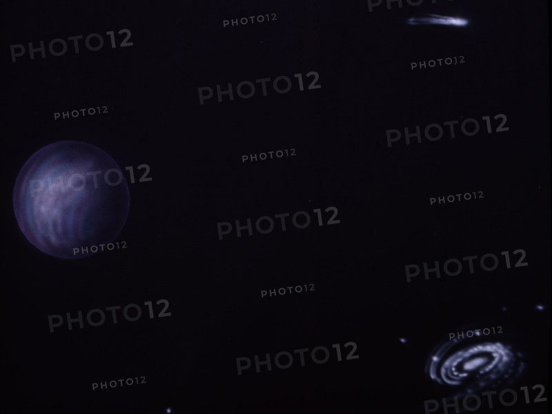 Planets. Painted canvas tarp