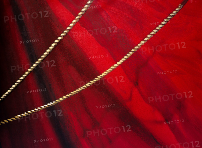 Painted backdrop. Stage curtain