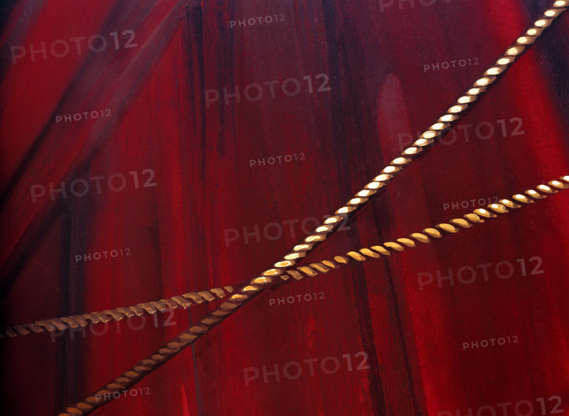 Painted backdrop. Stage curtain