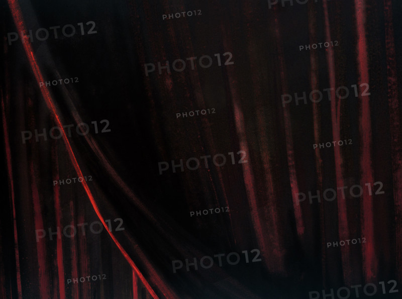 Painted backdrop. Stage curtain