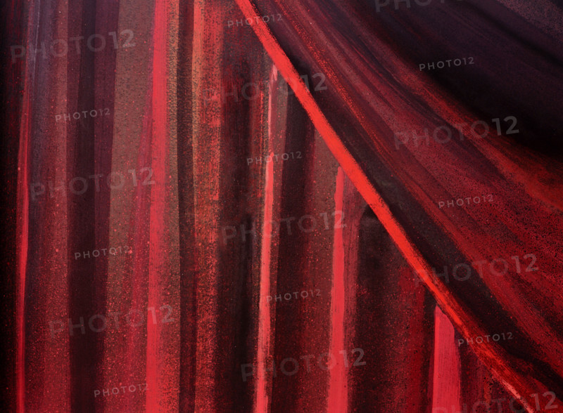 Painted backdrop. Stage curtain