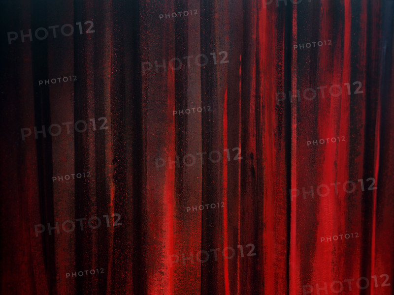 Painted backdrop. Stage curtain