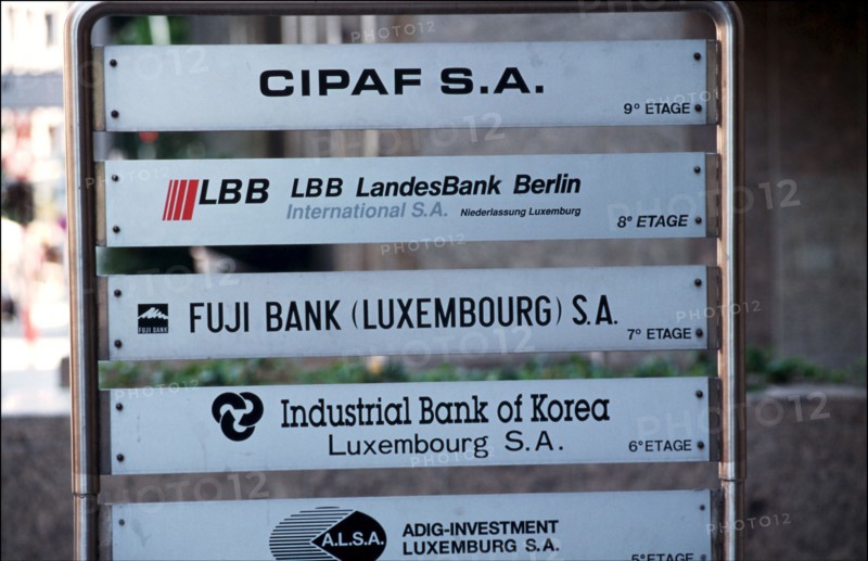 00/07/1994. ILLUSTRATION: LES BANQUES AU LUXEMBOURG