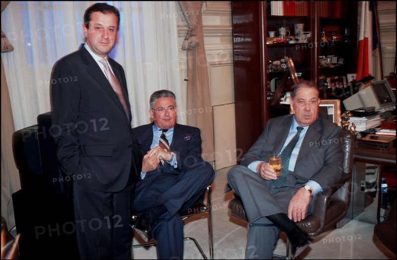 01/18/1995. Didier Schuller at the New Year ceremony of Levallois