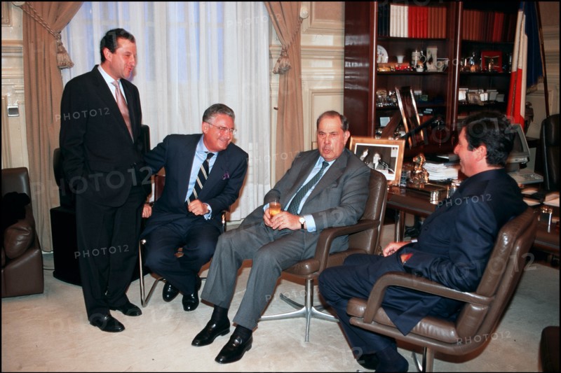 01/18/1995. Didier Schuller at the New Year ceremony of Levallois