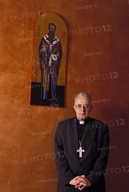 14/06/1995. MGR. JEAN BALLAND, ARCHEVEQUE DE LYON