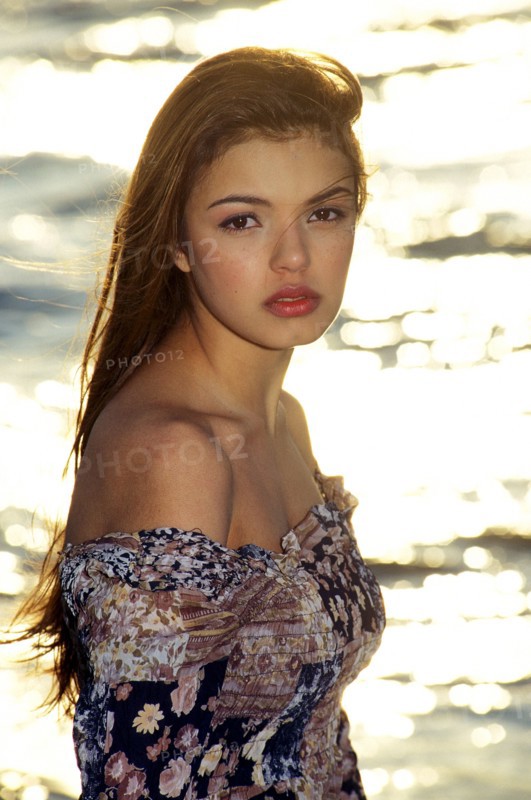 00/04/1996. CLOSE-UP SEVERINE FERRER A DEAUVILLE    HEROINE DE"STUDIO SUD"   *** EXCLUSIF***