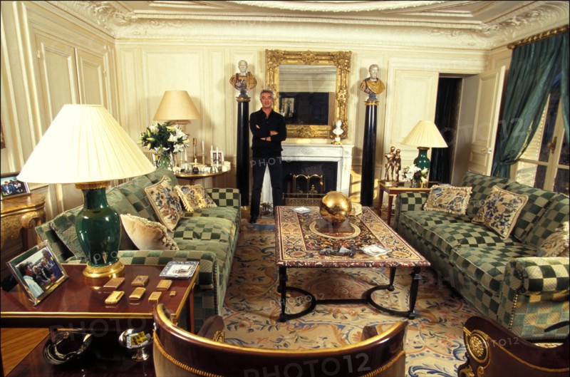 22/09/1997. PARIS: FLAVIO BRIATORE CHEZ LUI
