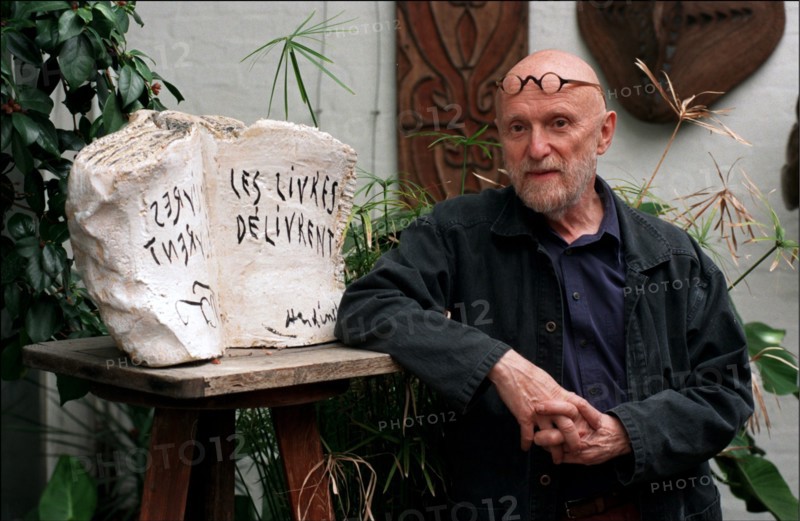 14/08/1998. BOUGIVAL: P. ALECHINSKY DS SON ATELIER