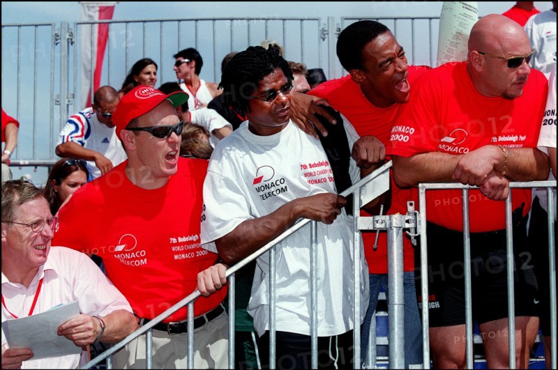 09/03/2000. Prince Albert at the bobsleigh world championship