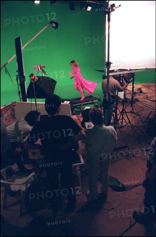 09/00/2000. Close up Julie Snyder for new french tv program "Lundi c'est Julie..."