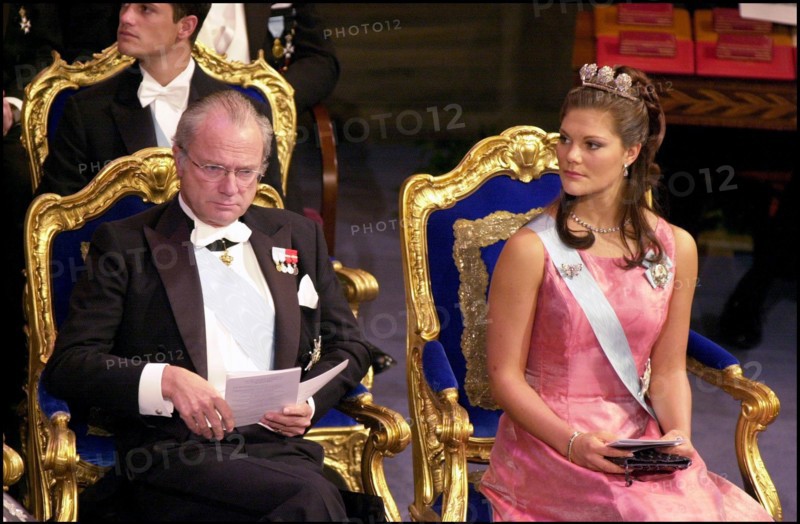 12/10/2000. Sweden Royal Family at the Nobel Ceremony.