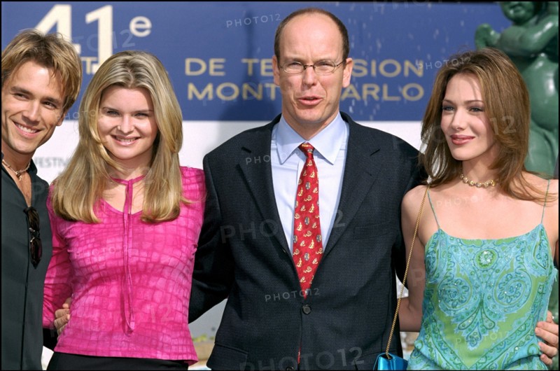 02/19/2001. 41st television festival of monte carlo: actors of "The Bold and the Beautiful" and "The Young and the Restless".