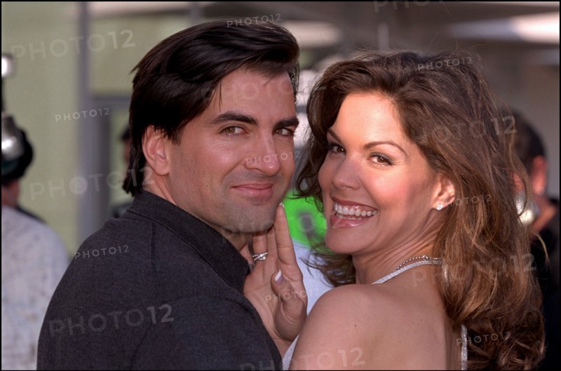 02/18/2001. Paula Trickey & her boyfriend at the 41st television festival of Monte Carlo.