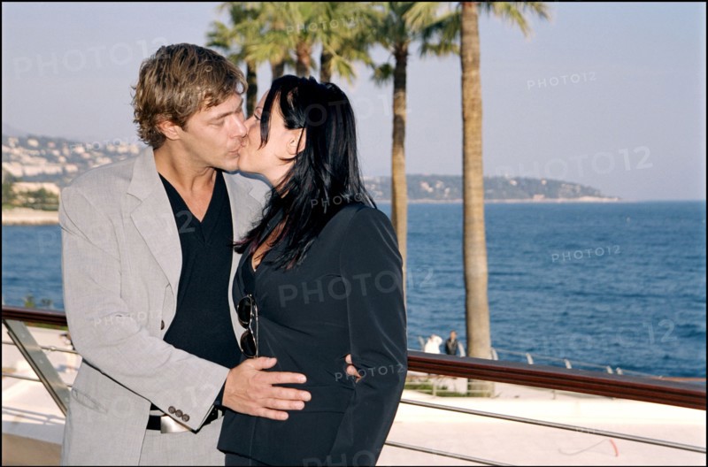 02/18/2001 Sven Martinek of "the Clown" and Judith Kernke at the Television Festival of Monte Carlo